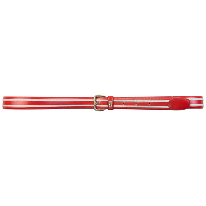Vintage 80s YSL Yves Saint Laurent Leather Belt Size L | O/S, Red
