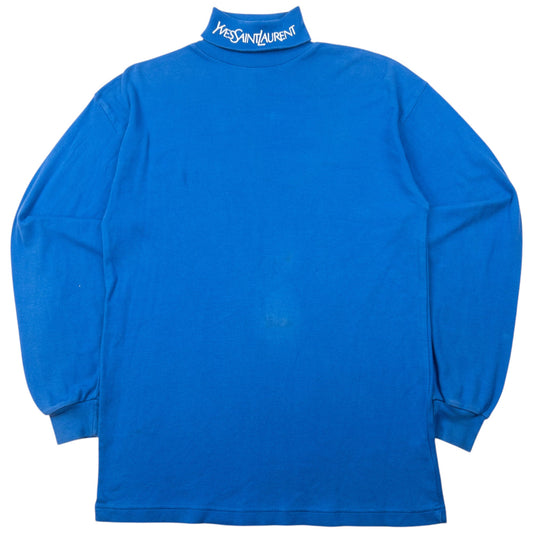 Vintage 2000s YSL Yves Saint Laurent Long Sleeve Turtleneck T Shirt Size M