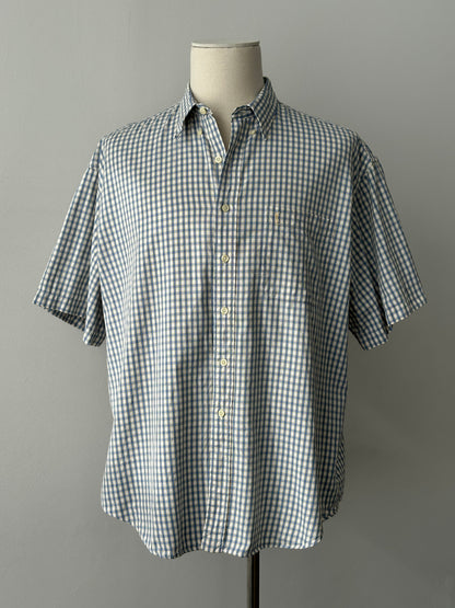 Yves Saint Laurent Pour Homme 1990s Check Short Sleeve Shirt - XXL