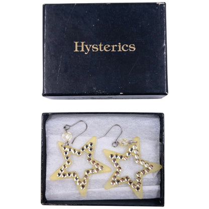 Vintage Hysteric Glamour Diamonte Star Earrings