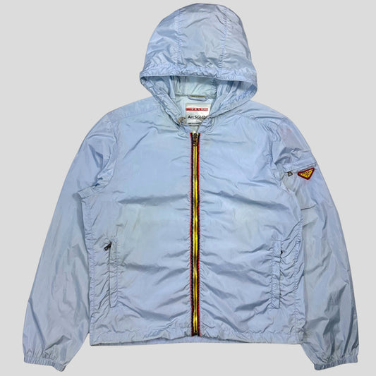 Prada Milano 2010 Baby Blue Contrast Plaque Logo Windbreaker - L | Default Title, Multicoloured