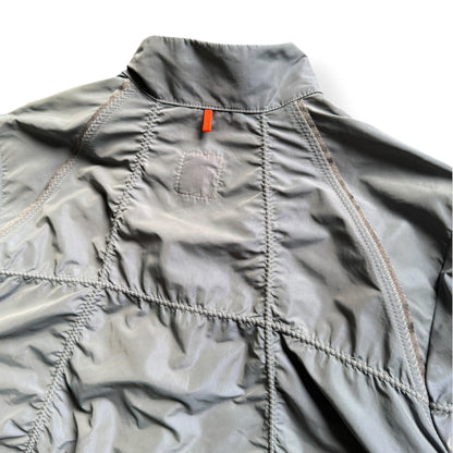 2000's Hugo Boss 'Orange' Iridescent Nylon Bomber (M) | Medium, Blue