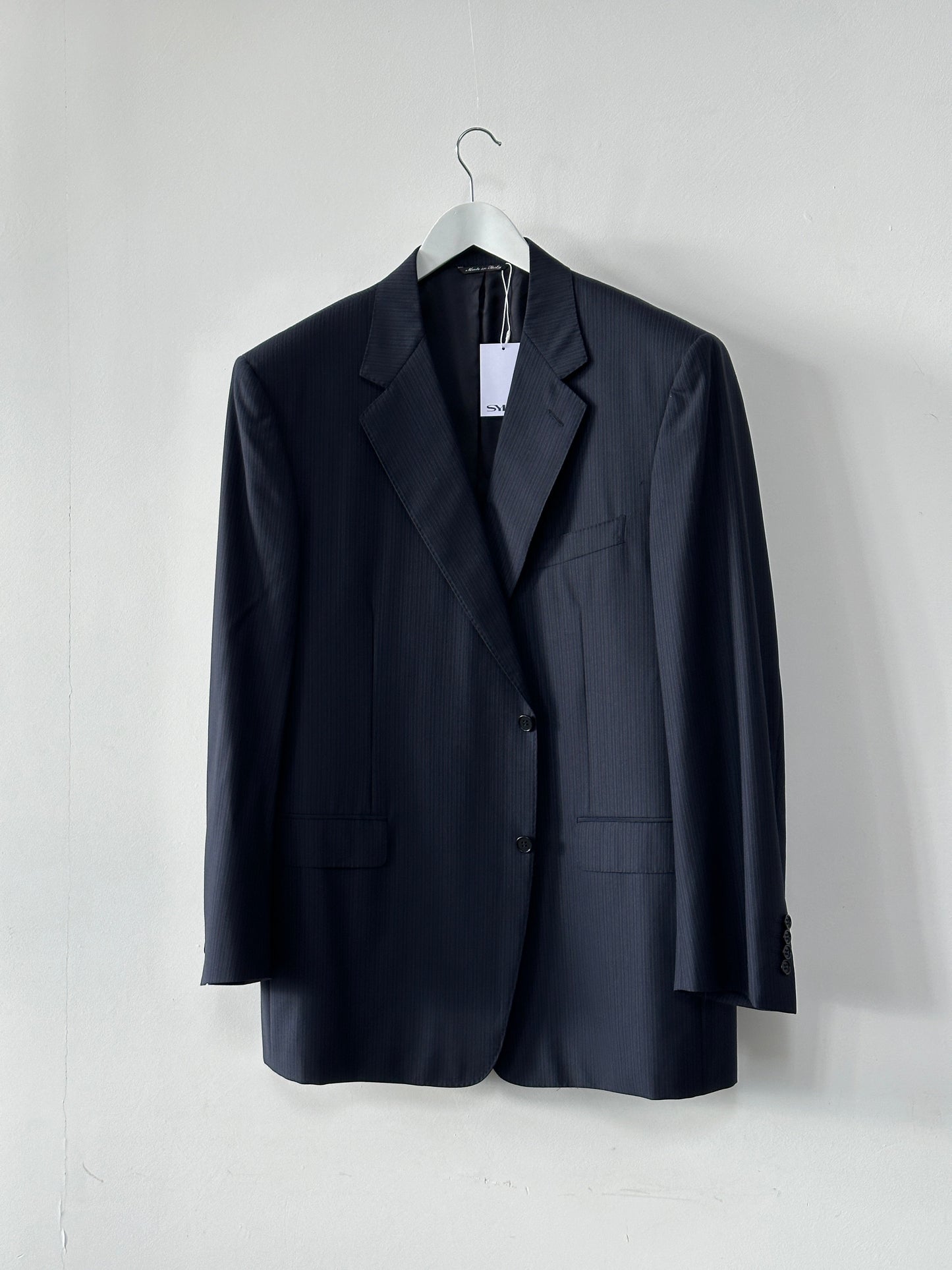 Canali Italian Stripe Pure Wool Single Breasted Blazer - 50R/XXL