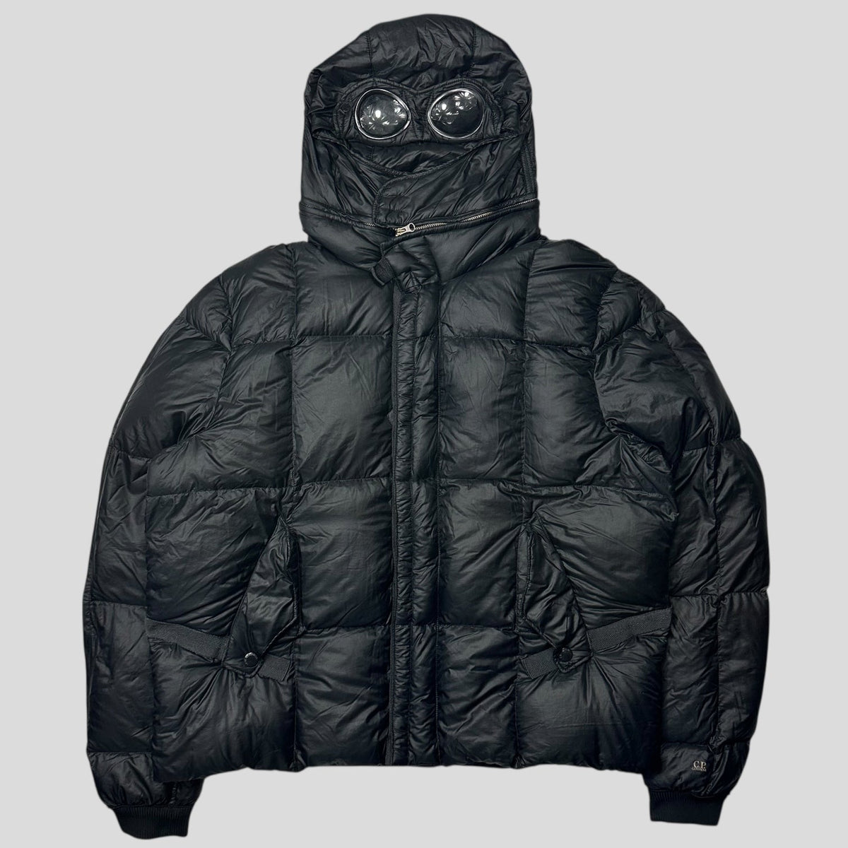 CP Company 00’s Nylon Goose Down Goggle Puffer Jacket - IT56 (L/XL) | O/S, Black