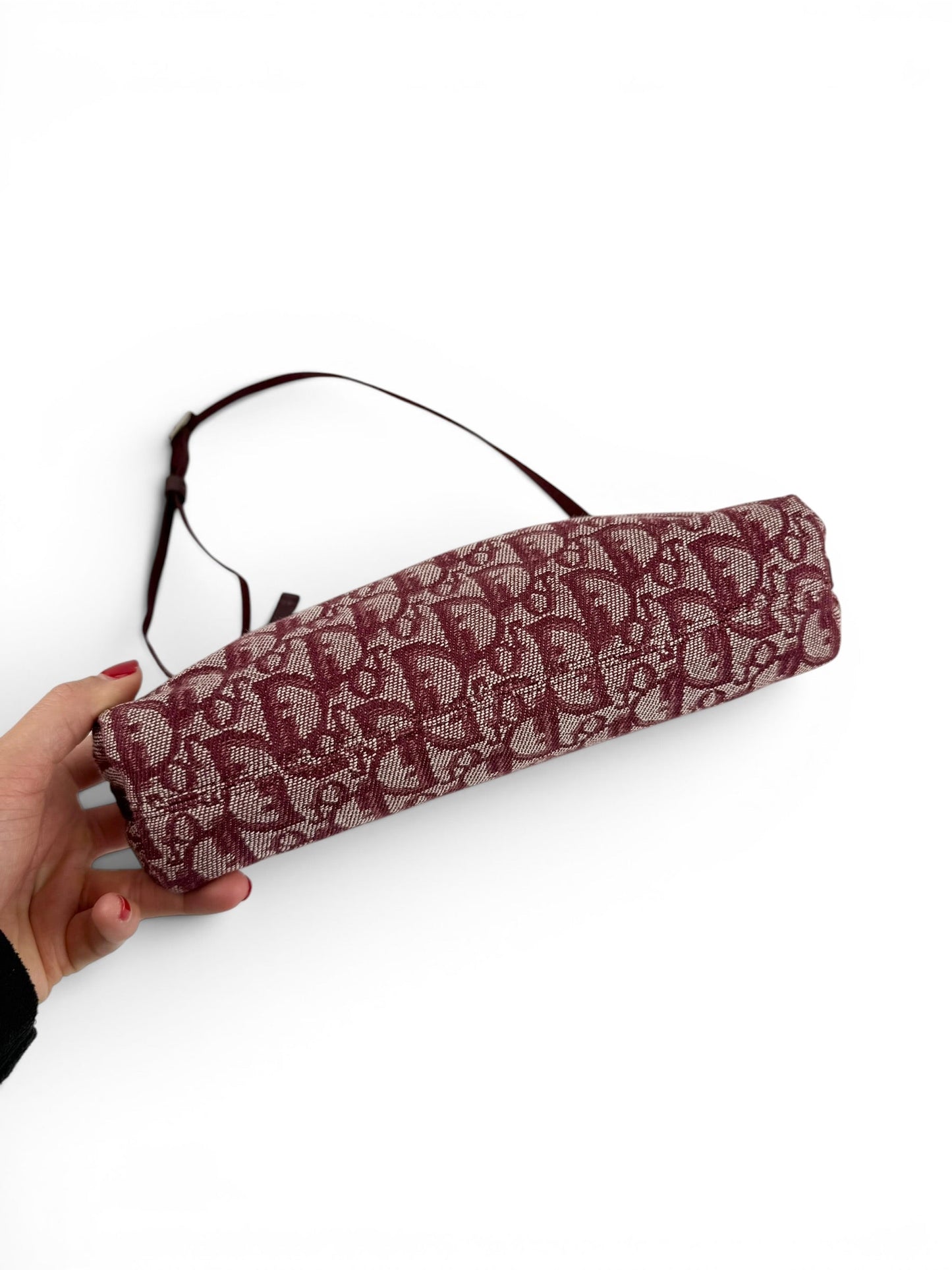 2011 Christian Dior Bordeaux Red Monogram Shoulder Bag | O/S, Multicoloured