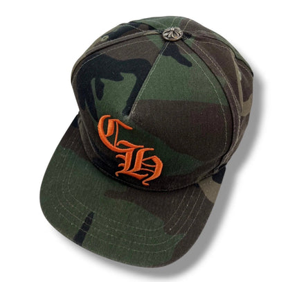 Chrome Hearts Embroidered CH Logo Camo Baseball Cap | O/S, Camo