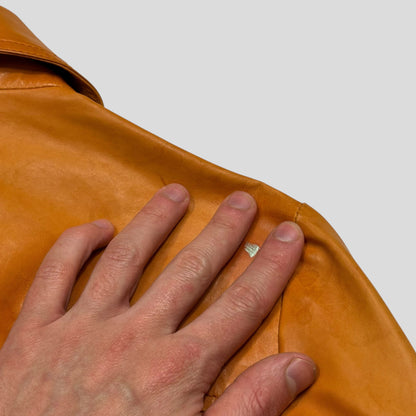 Gucci 2011 Leather Reversible Cropped Moto Biker Jacket - UK6/8