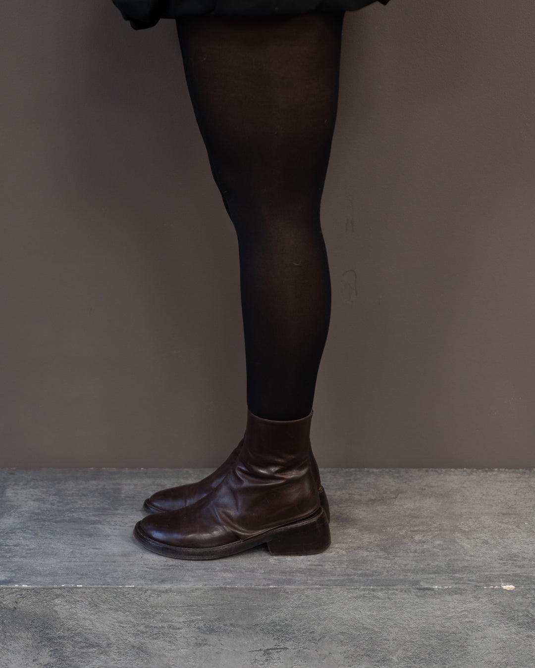 ANN DEMEULEMEESTER 1994 CUT OUT BOOTS (EU 37, FITS LIKE 37.5-38)