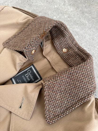 Christian Dior Monsieur Cotton Single Breasted Belted Trench Coat - M