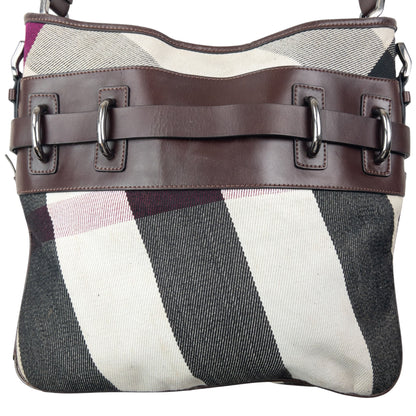 Vintage 2000s Burberry Nova Check Shoulder Bag | O/S, Brown, Black, Cream