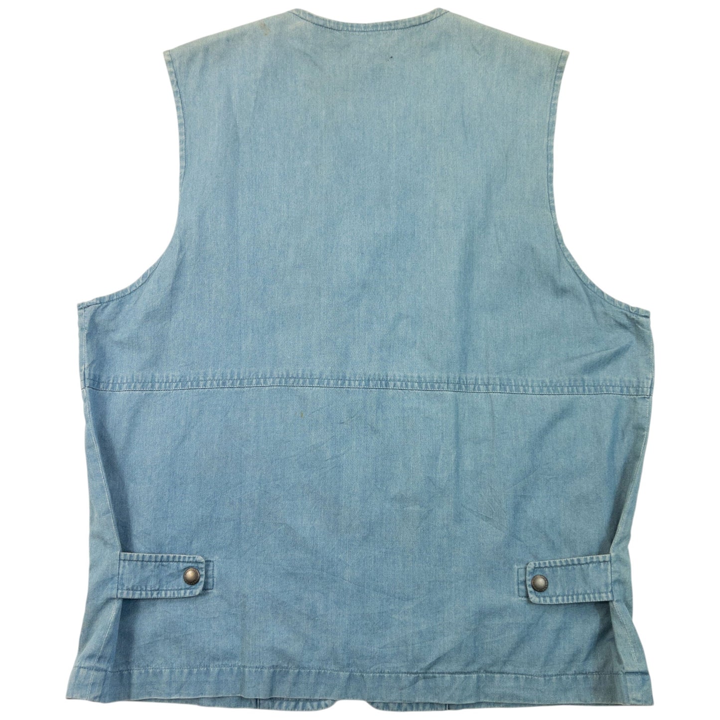 Vintage 2000s Burberry Denim Gilet Cargo Vest Size XS | XS, Blue