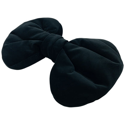 Vintage Comme Des Garçons Velour Oversized Bow Pin | O/S, Black
