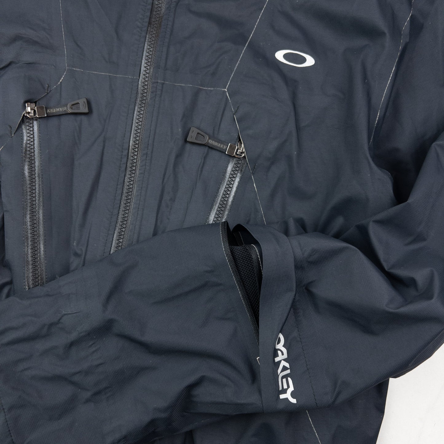 Oakley Zip Up Waterproof Jacket Size XL | XL, Black