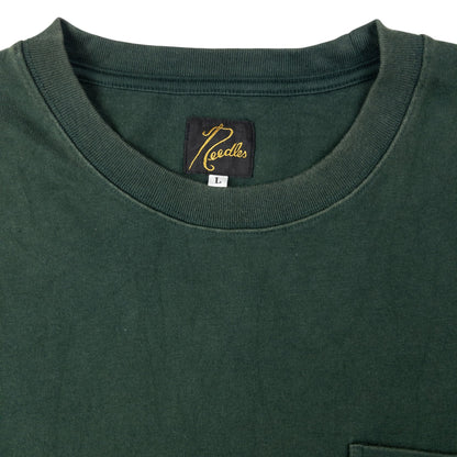 Vintage Needles Embroidered T Shirt Size L