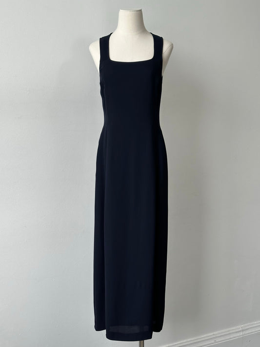 Mani 1990s Square Neck Floor Length Dress - M