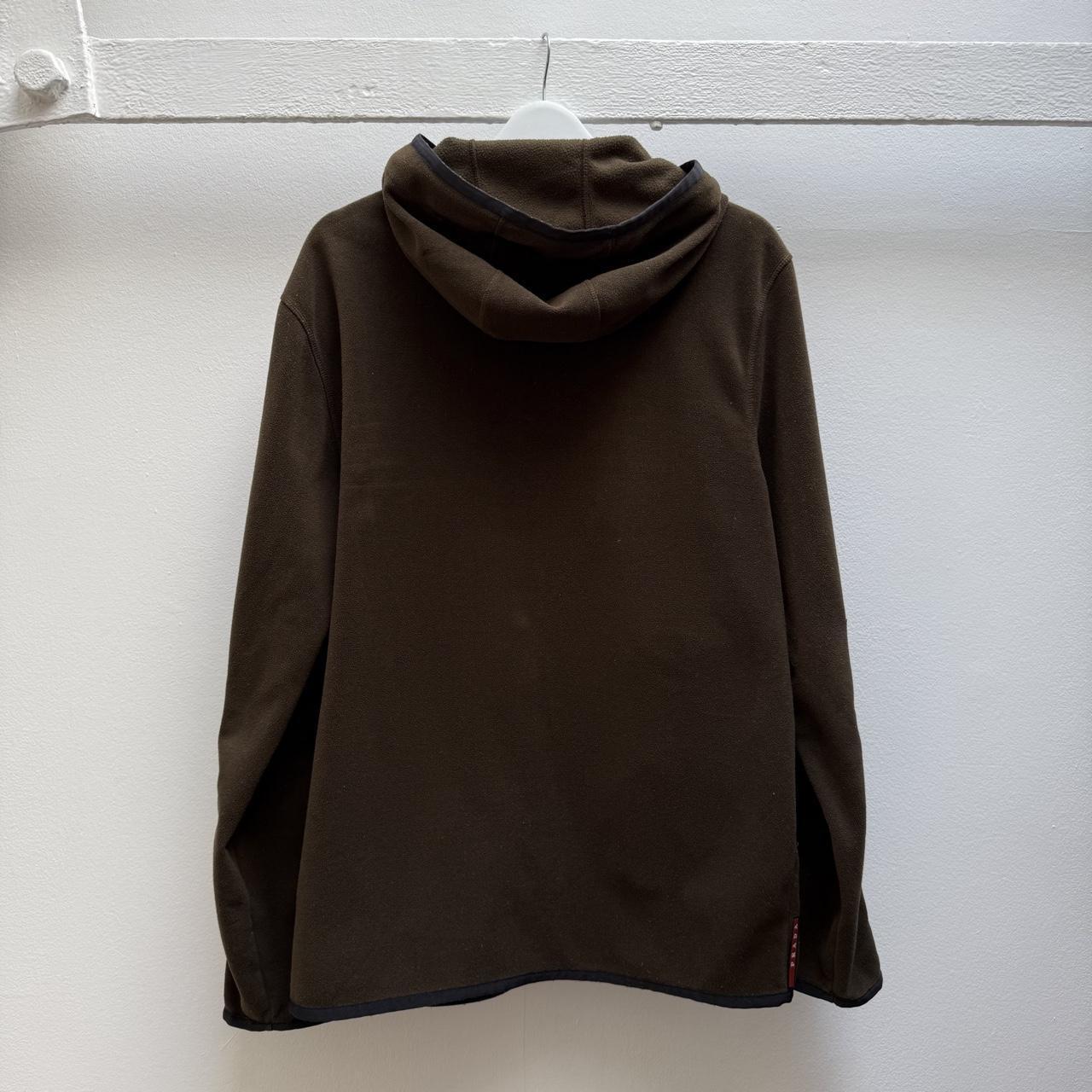 Prada Sport Fleece Hooded Jacket (XL) | Extra Large, Green
