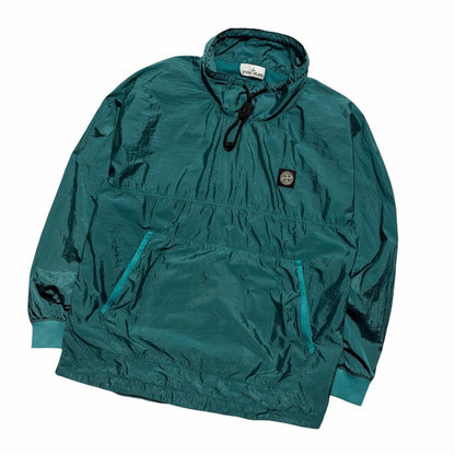 Stone Island Nylon Ripstop Pullover Smock | Large, Teal