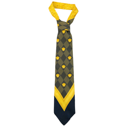 Vintage 90s Gianni Versace Medusa Monogram Silk Tie | O/S, Multicoloured