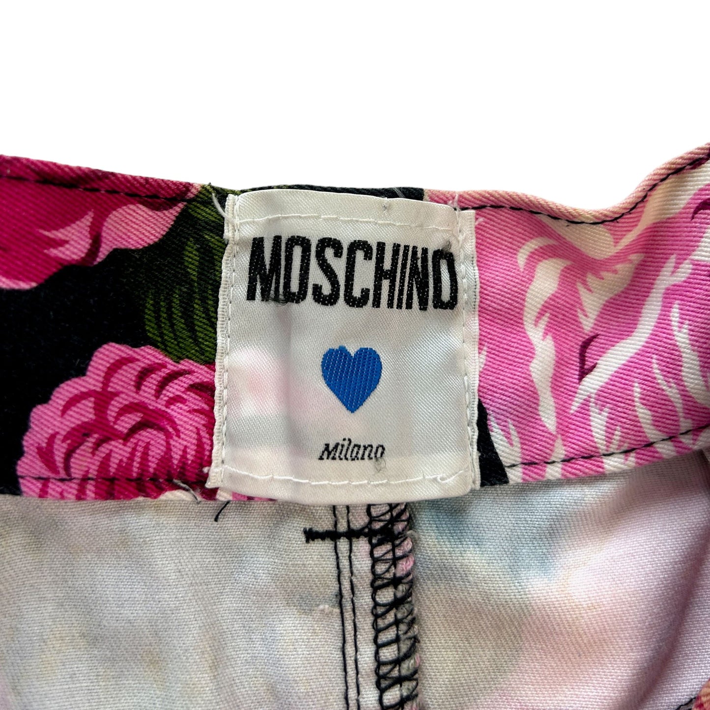 Vintage Moschino Flower Denim Jeans Size W24