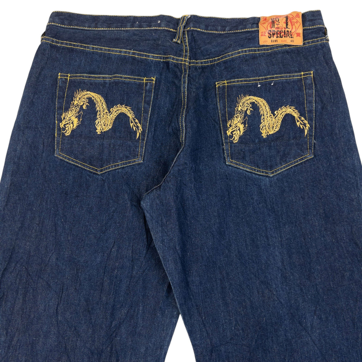 Vintage 2000s Evisu Double Dragon Gull Japanese Denim Jeans Size W40 | W40, Multicoloured