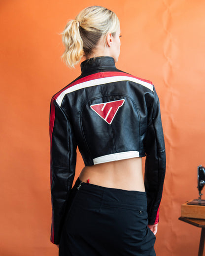 VT Rework : Custom Order - Leather Fencing Racing Jacket | Sage