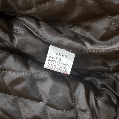 Avirex A2 Lambskin Leather Flight Jacket Boa Collar - L | Large, Black