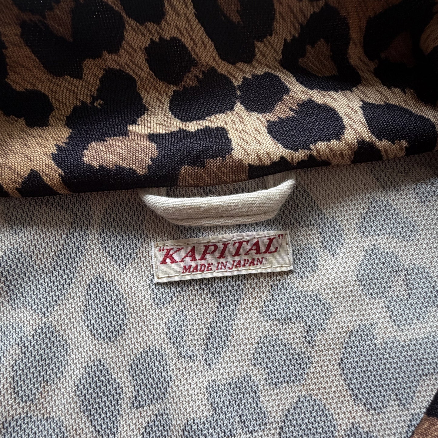 Kapital Smooth Jersey Stuntman & Woman Leopard Track Jacket - L | Large, Multicoloured