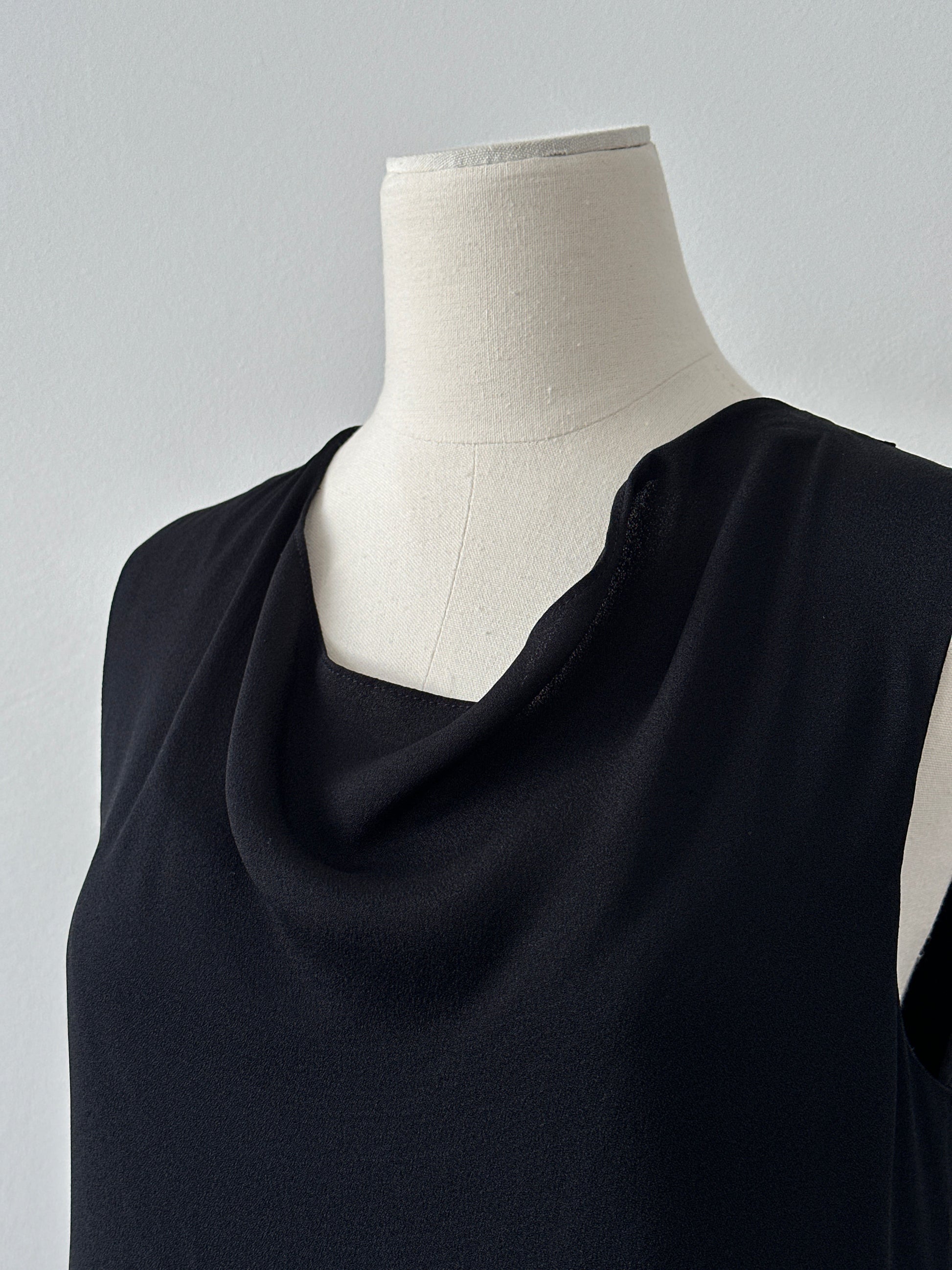 Joseph 2000s Cowl Neck Sleeveless Dress - S