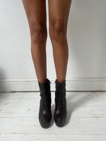 COSTUME NATIONAL BOOTS (EU 38/38.5) | DEFAULT TITLE, Dark Brown