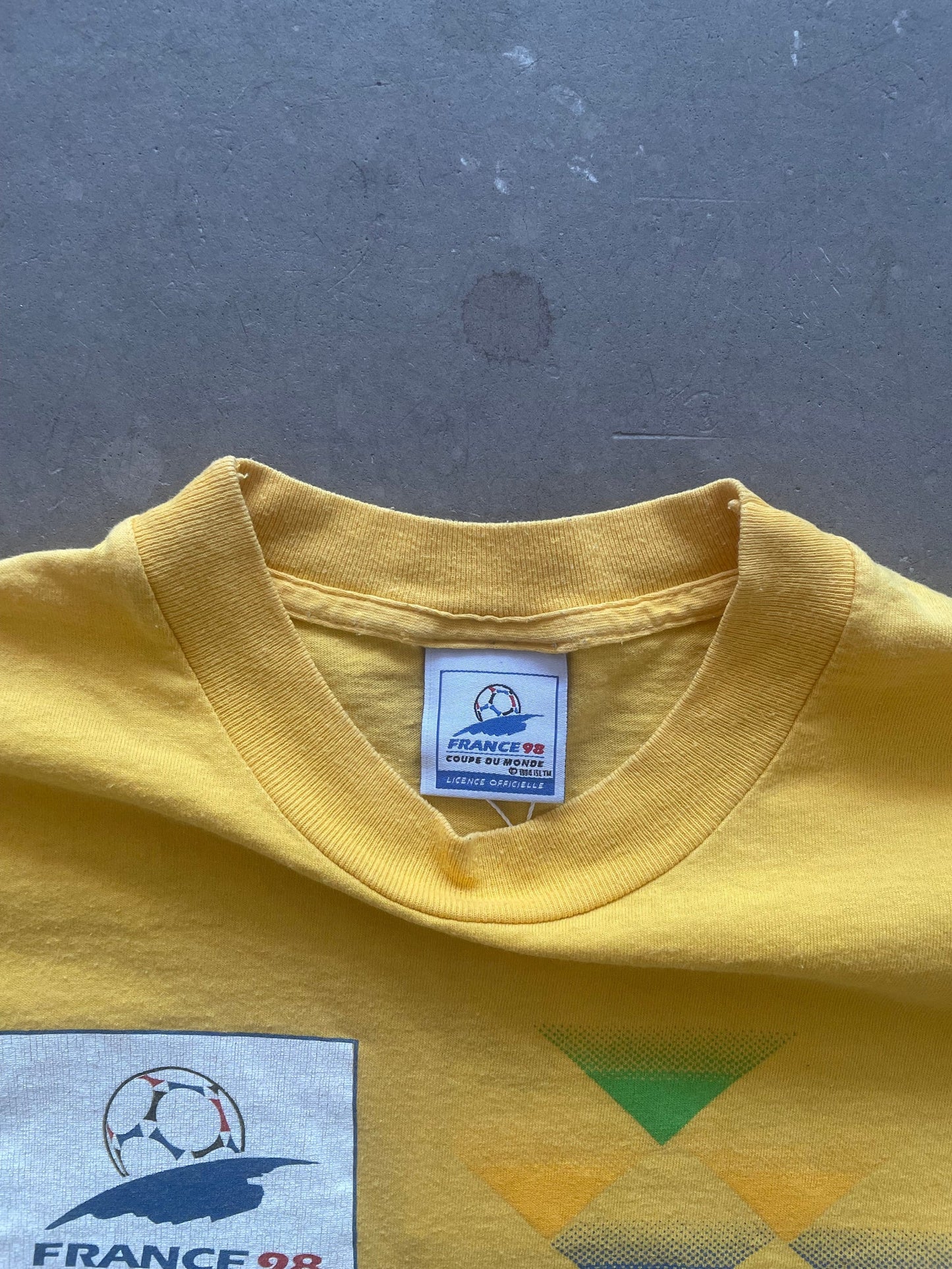 1998 France 98 Brazil T-Shirt - L | Default Title, Red