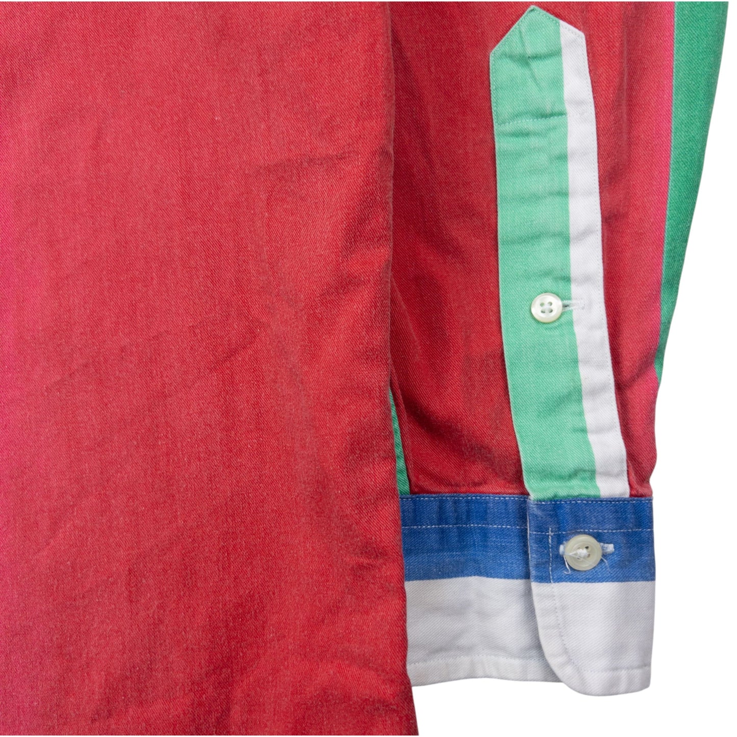 Vintage 90s Ralph Lauren Striped Long Sleeve Button Up Shirt Size L