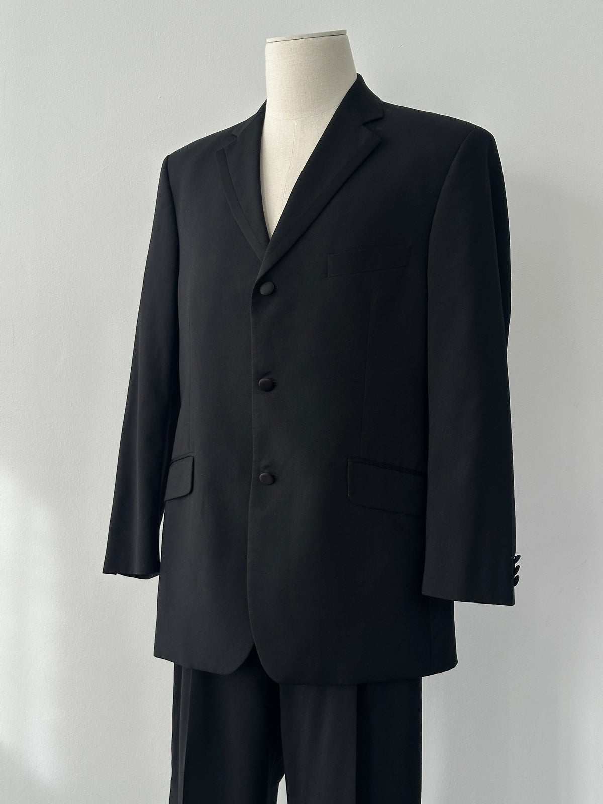 Balmain 2000s Pure Wool Tuxedo Single Breasted Suit - 42S/W34