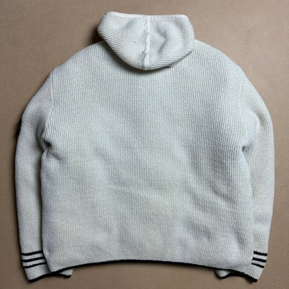 A/W 1999 Polar White President Knit Dual Layer Jacket