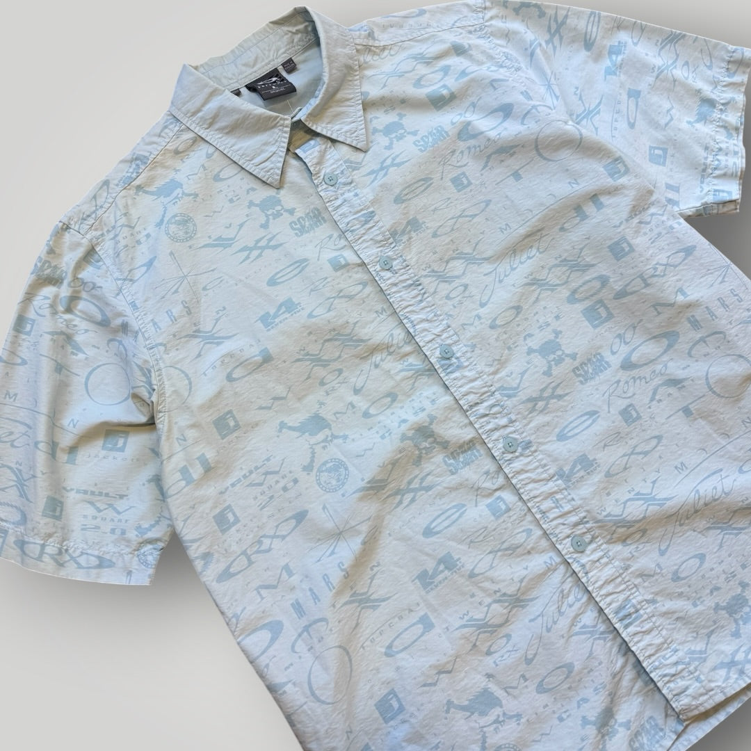 2000's Oakley Software Monogram Short Sleeve Shirt L