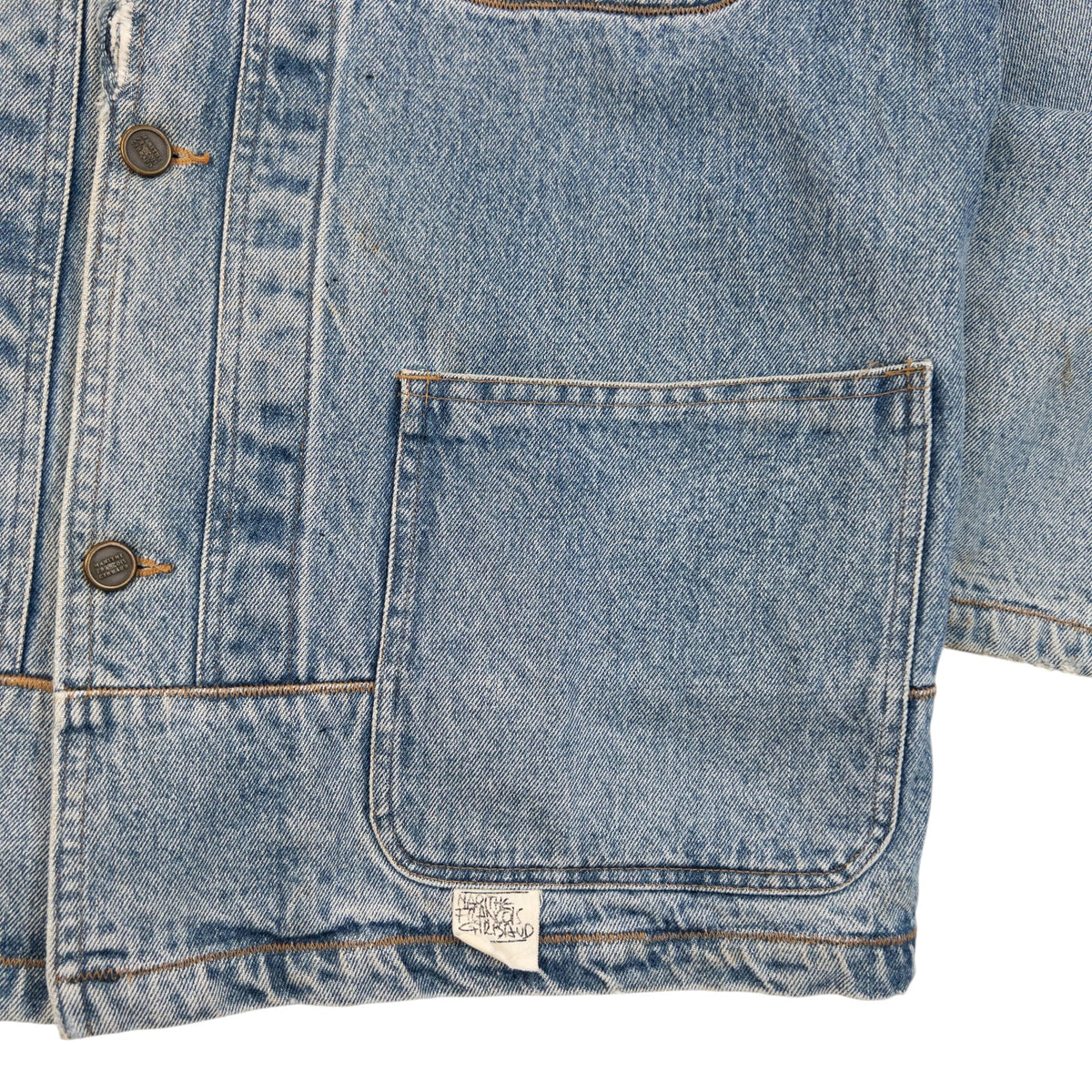 Vintage 80s Marithe + Francois Girbaud Button Up Denim Jacket Size L | Large, Blue