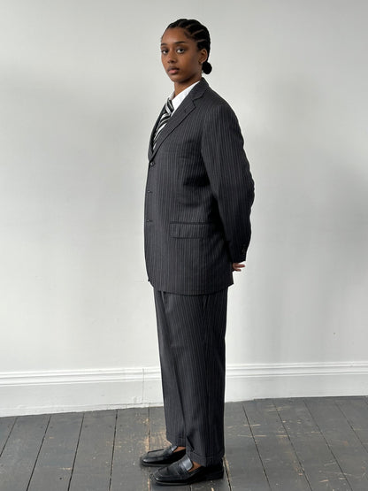 Loro Piana x Visaruno 2000s Pure Wool Stripe Suit - 40R/W32