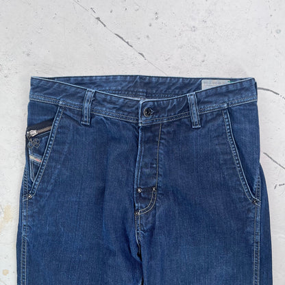 2000s diesel buckle back jeans | Navy, Navy