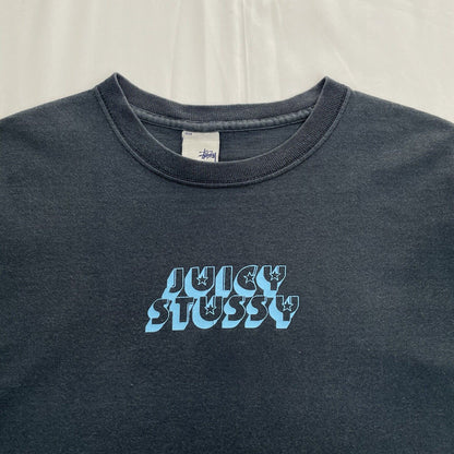 Vintage Stussy Juicy Stussy T Shirt, Size Medium Women's | Stussy, Navy