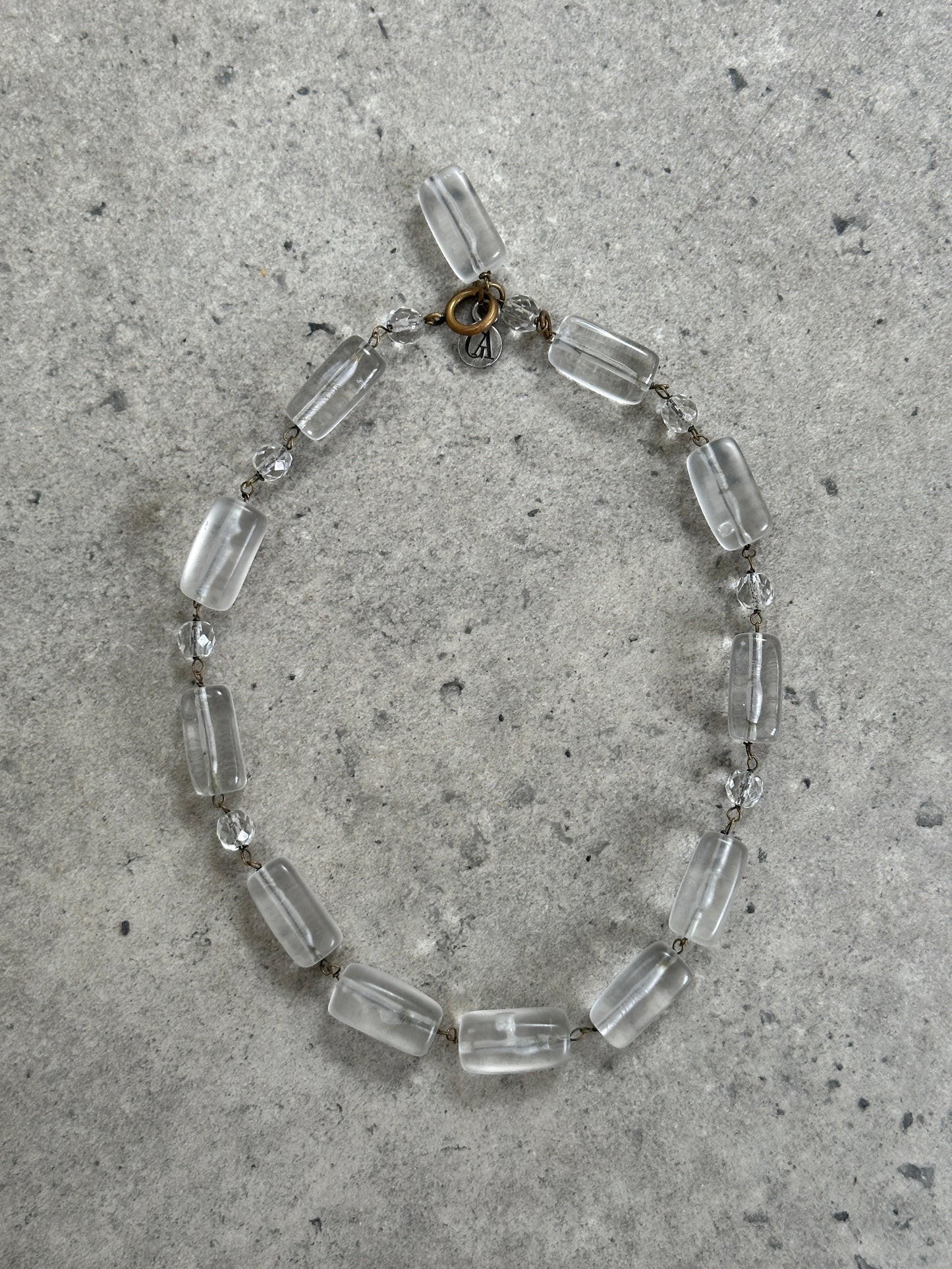 Giorgio Armani Le Collezioni 2000s Frosted Resin Necklace