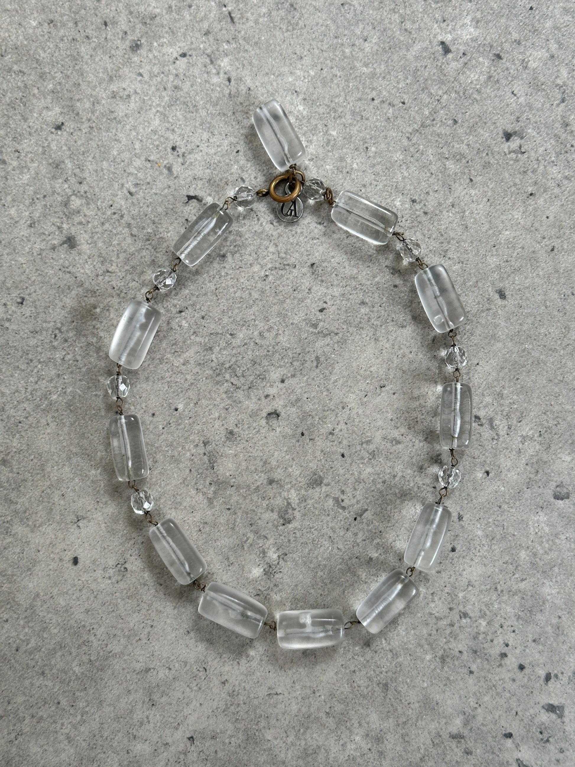Giorgio Armani Le Collezioni 2000s Frosted Resin Necklace