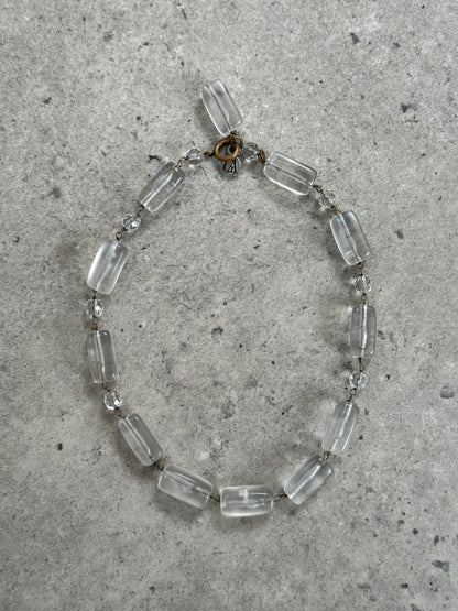 Giorgio Armani Le Collezioni 2000s Frosted Resin Necklace