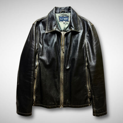 Armani Jeans Leather Jacket (2000s)