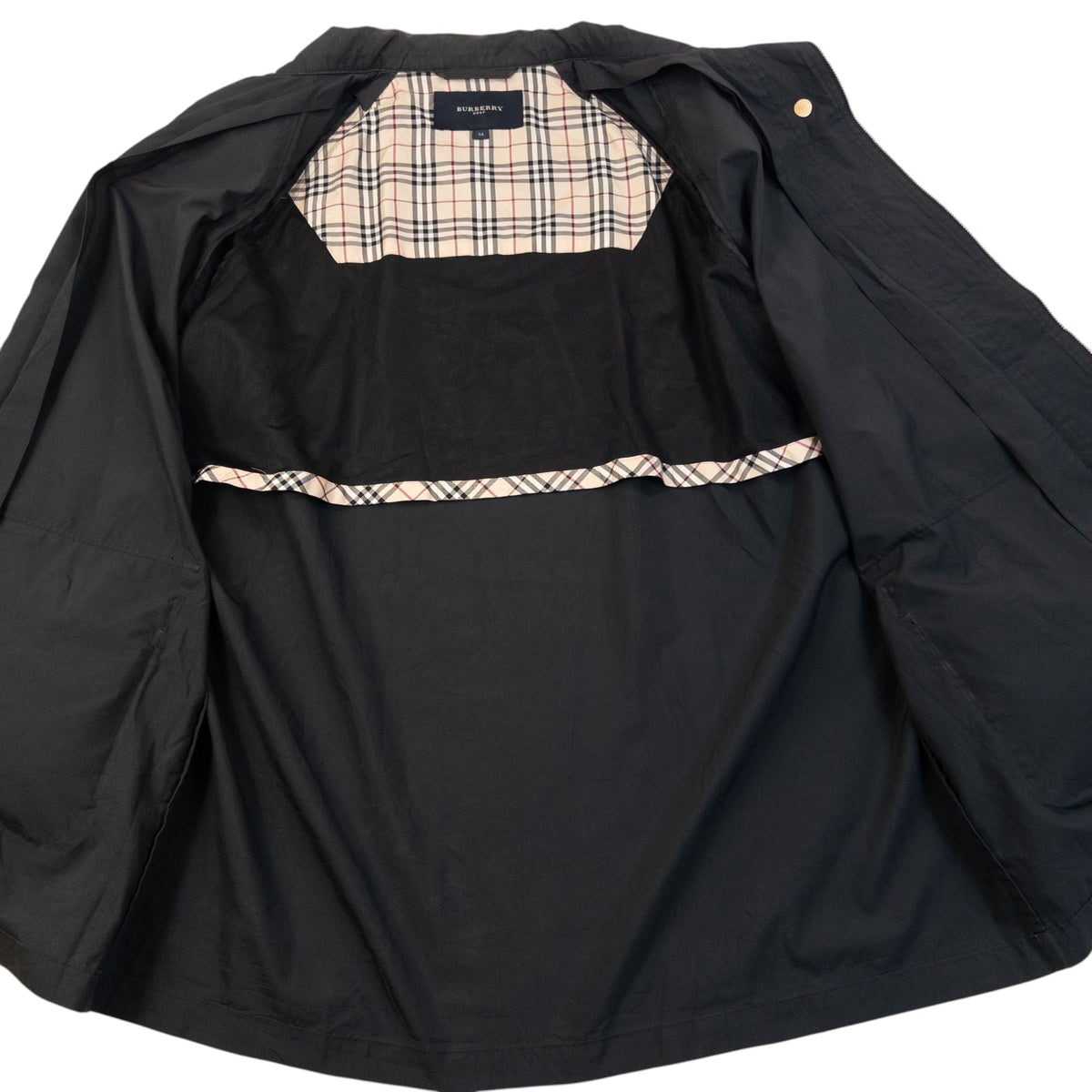 Vintage 2000s Burberry Golf Lightweight Zip Up Jacket Womens Size L | Large, Black