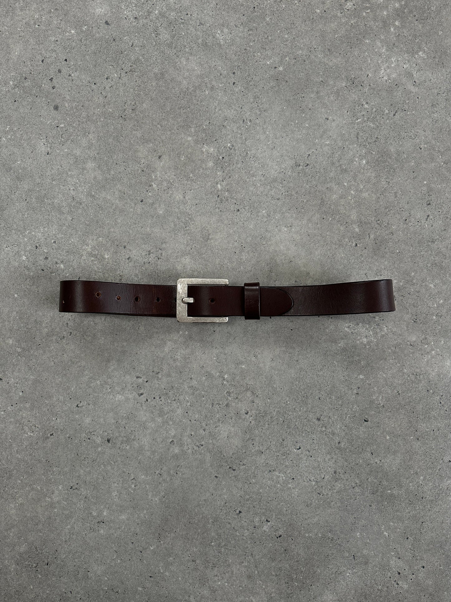 Vintage 1990s Square Leather Belt - W30-36