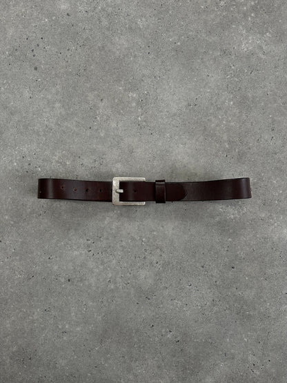 Vintage 1990s Square Leather Belt - W30-36