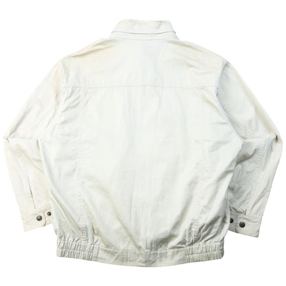 Vintage 90s Burberry Zip Up Jacket Size S | Small, Cream