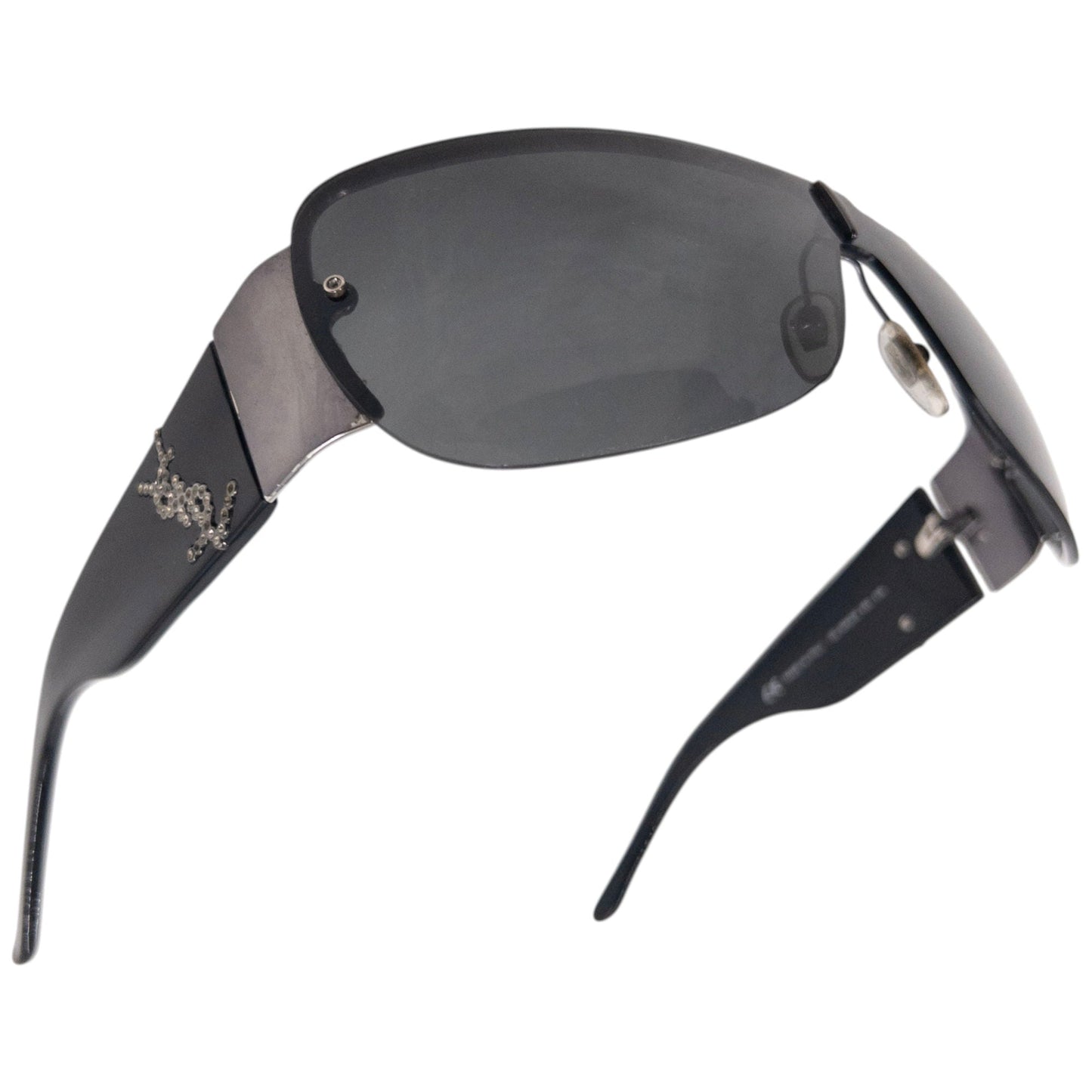 Vintage 2000s YSL Yves Saint Laurent Diamanté Sunglasses | O/S, Black