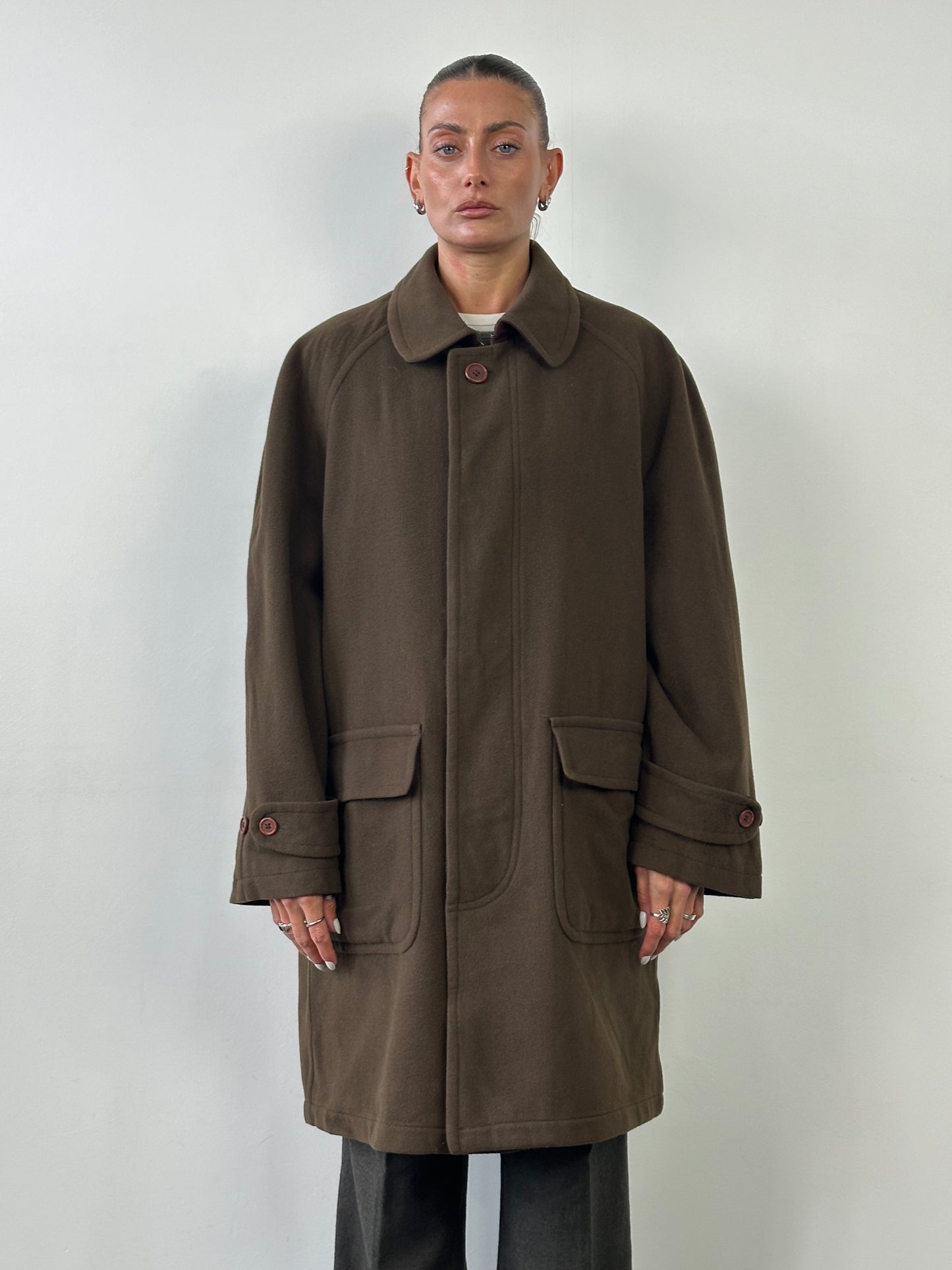 Missoni Wool Concealed Placket Coat - XXL