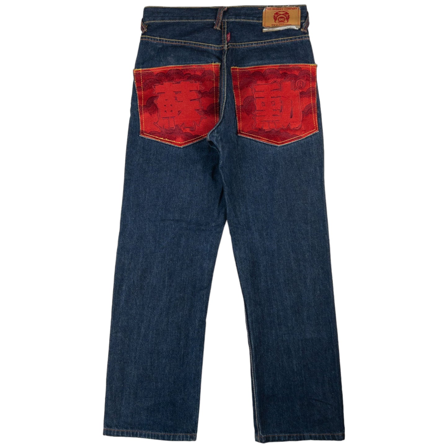 Vintage RMC Red Monkey Company Japanese Embroidered Denim Jeans Size W30