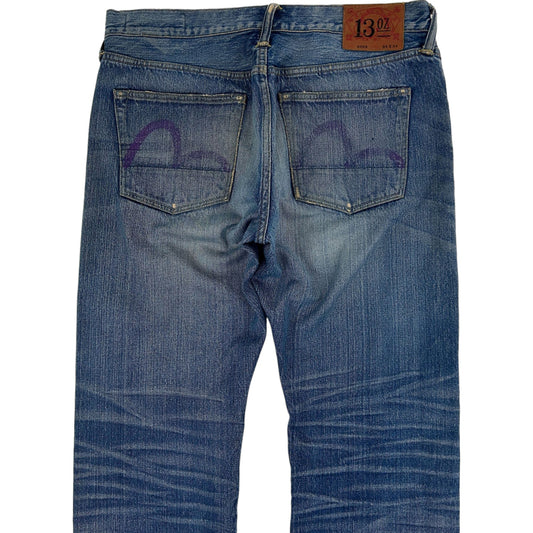 Vintage Evisu Painted Denim Jeans Size W34